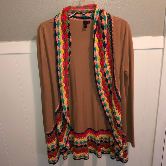 Si small embroidered cardigan. NWOT - Picture 1 of 4